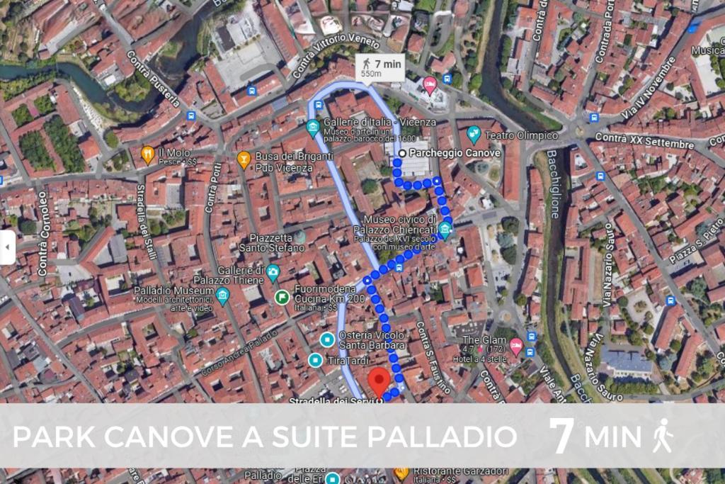 Suite Palladio Centro Vicenza A 2 Passi Da Piazza Dei Signori Check-In Veloce Extérieur photo