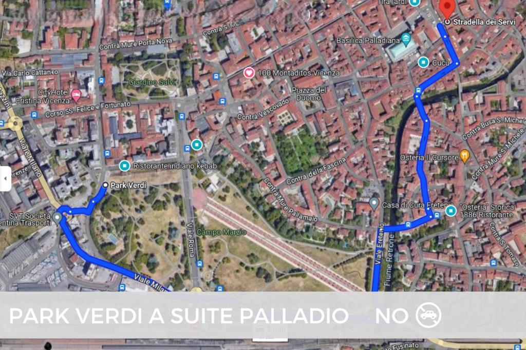 Suite Palladio Centro Vicenza A 2 Passi Da Piazza Dei Signori Check-In Veloce Extérieur photo